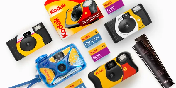 Baner filmu i kamery jednorazowej